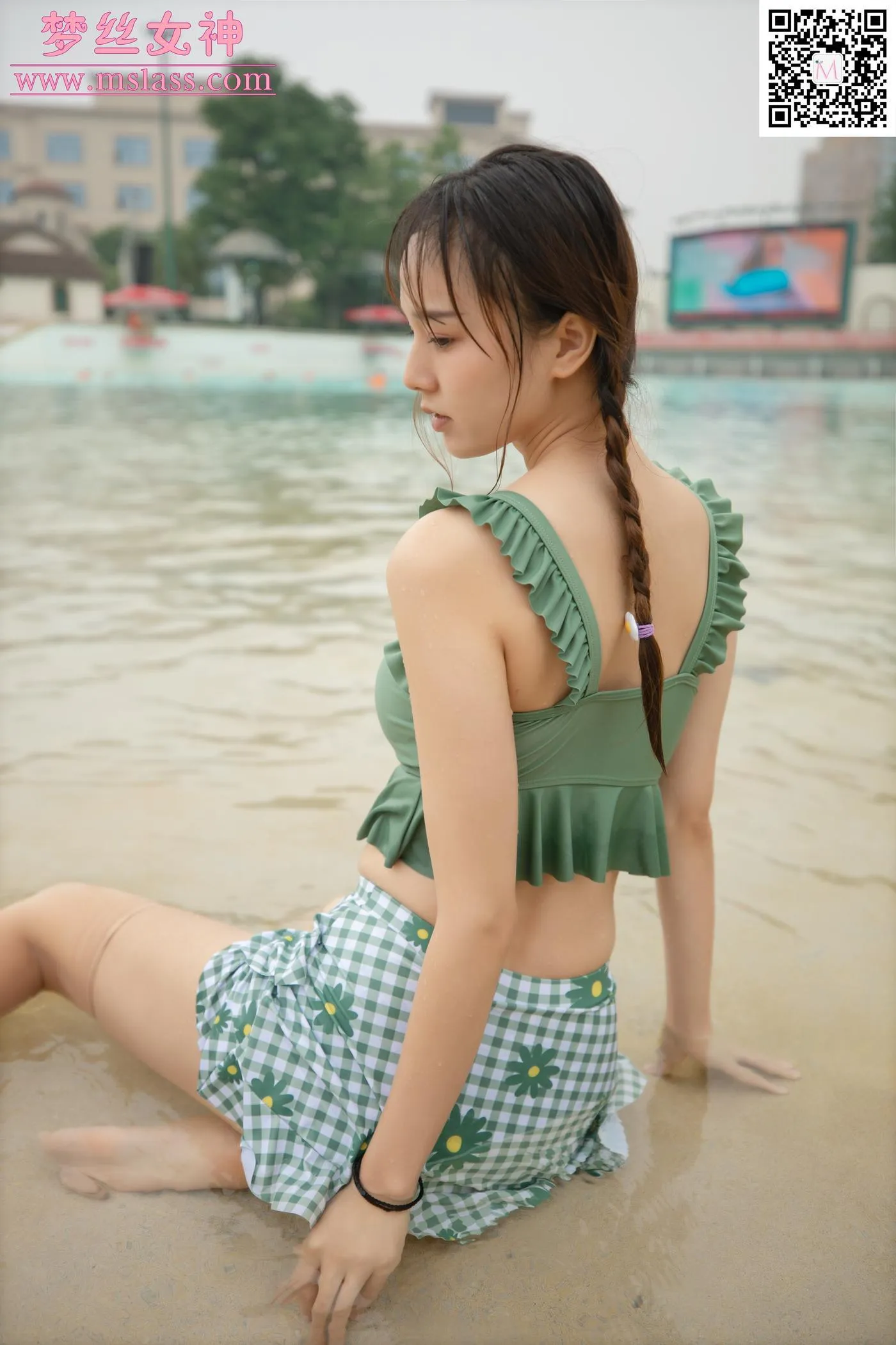 [MSLASS梦丝女神] 2020.07.03 NO.117 诗琪 泳池派对 [62P]插图6